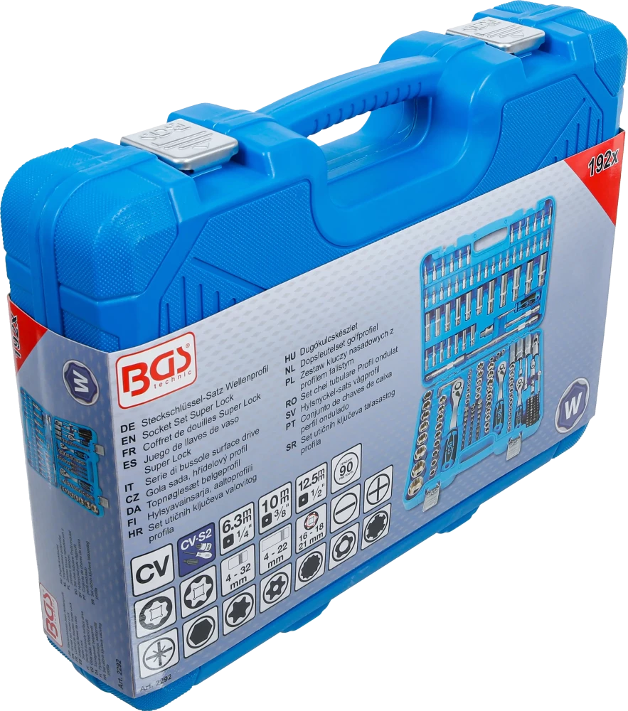 ブルブルーセット BGS technic | Socket Set Super Lock | 6.3 mm (1/4