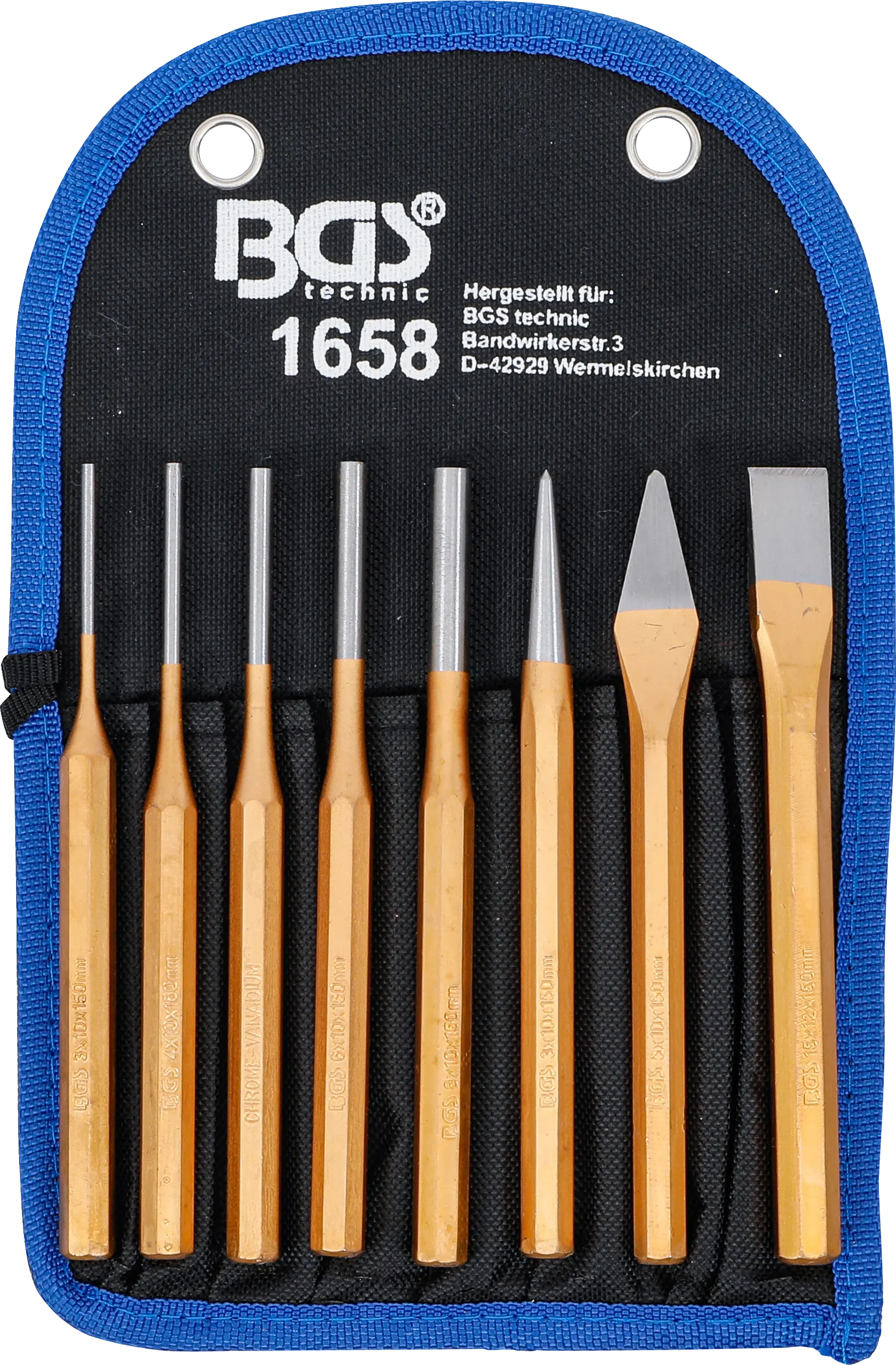 BGS technic | Pin Punch Set | 150 mm | incl. Chisel + Centre Punch BGS technic | Pin Punch Set | 150 mm | incl. Chisel + Centre Punch