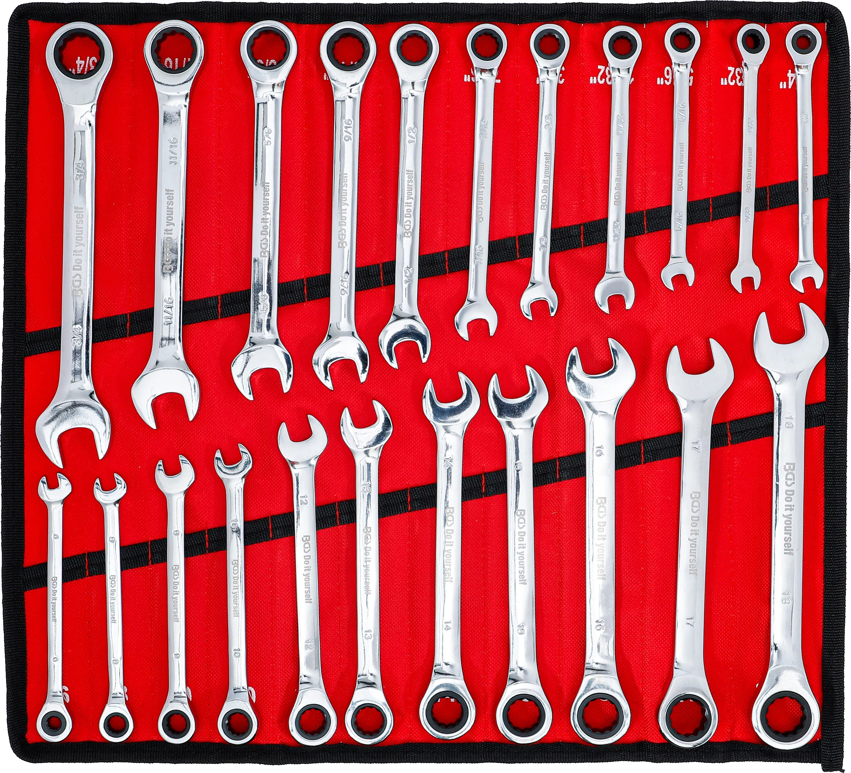 Coffret De 15 Clés Mixtes à Cliquet Métriques - Lot D'outils à Cliquet Pour Mécanique