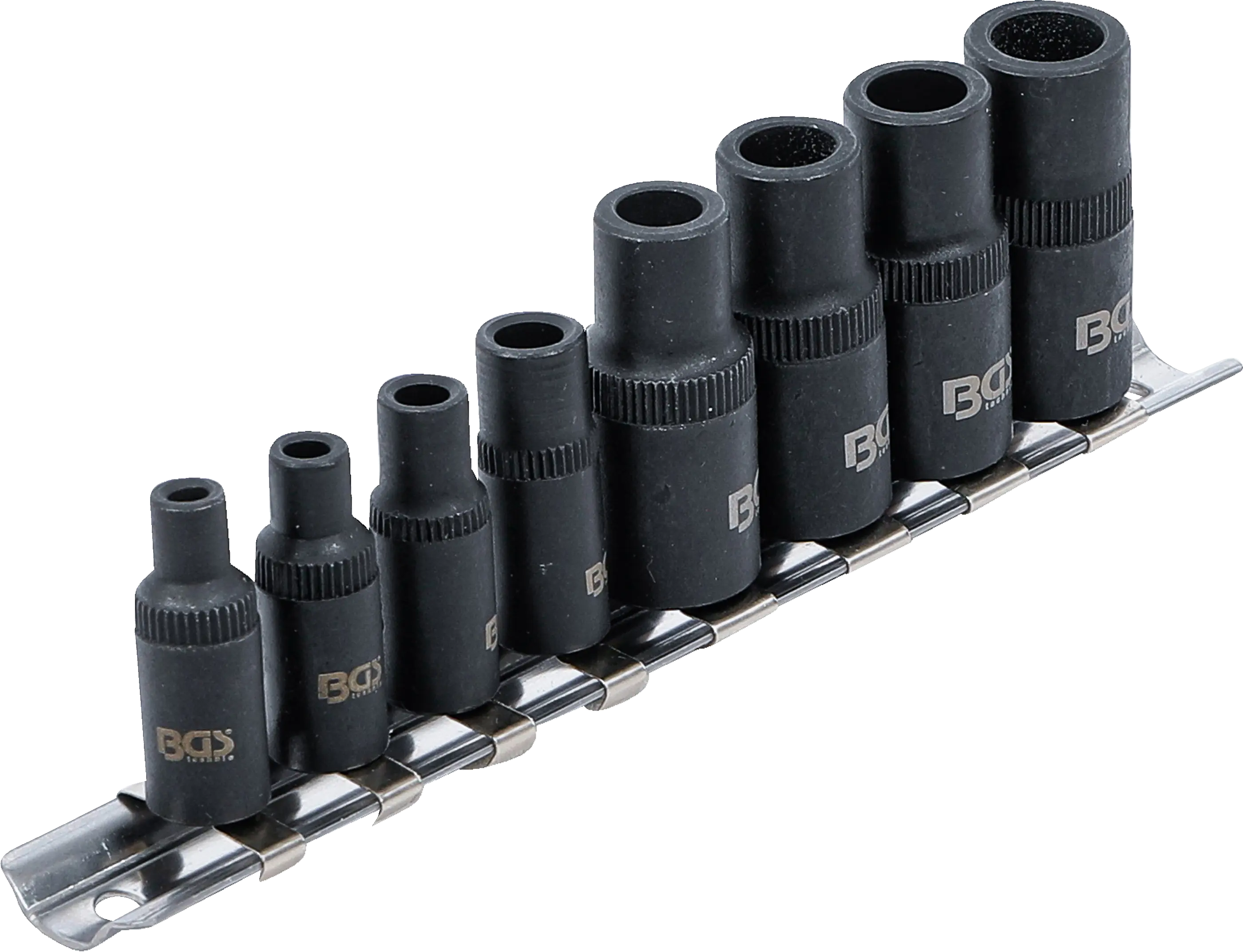 BGS 74550 | Opsteekrail voor 12 dopsleutels | magnetisch | voor 10 mm (3/8