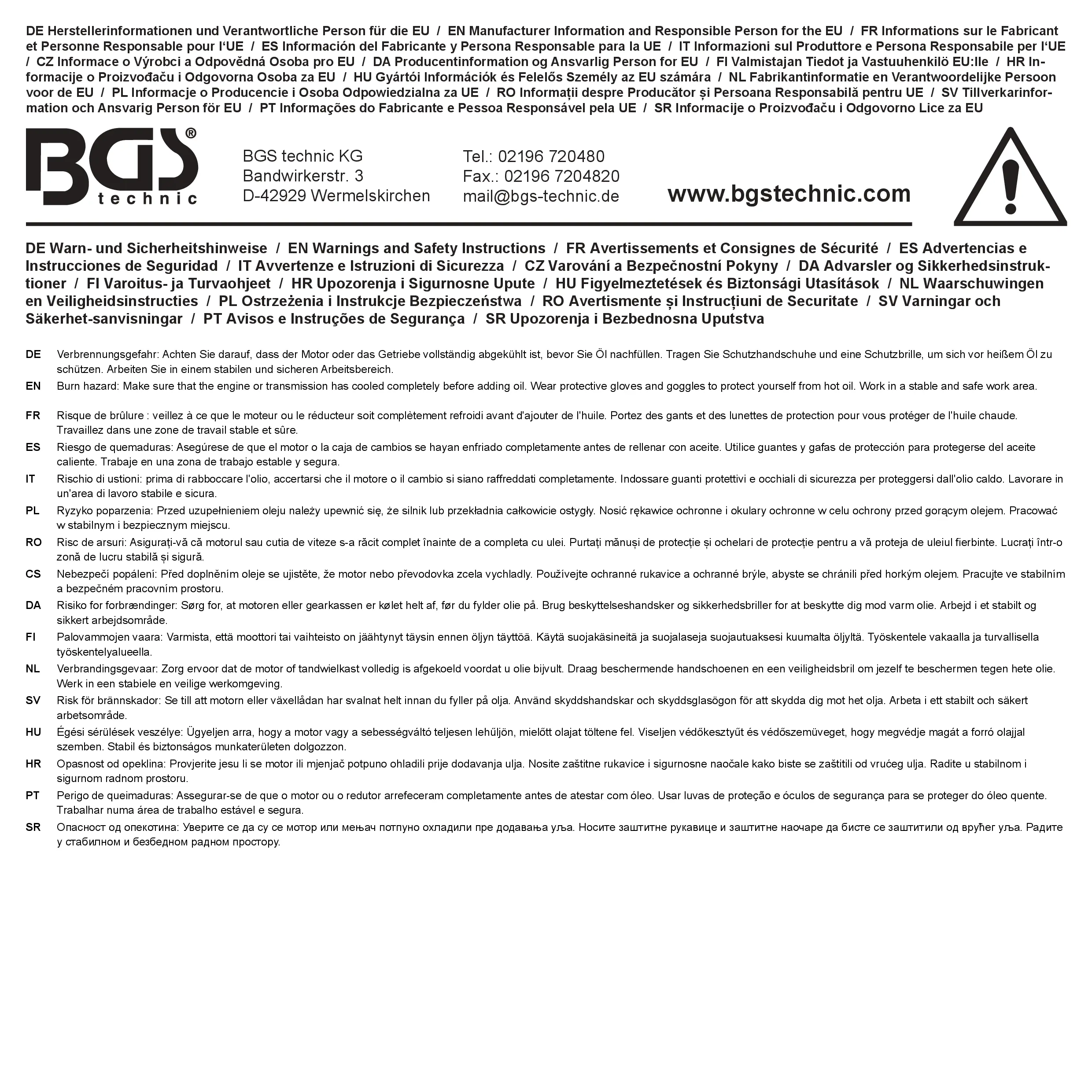 BGS Einstelllehre (Endmaß) für VAG DSG Getriebe ab 06.2011 9339