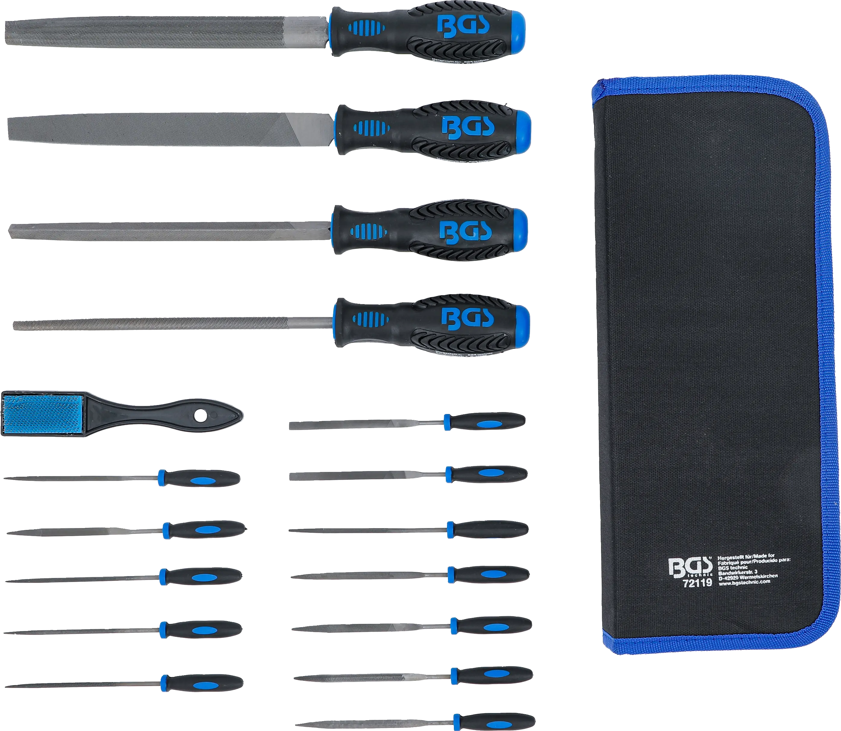 BGS technic | Machinist`s Files and Needle File Set | 17 pcs