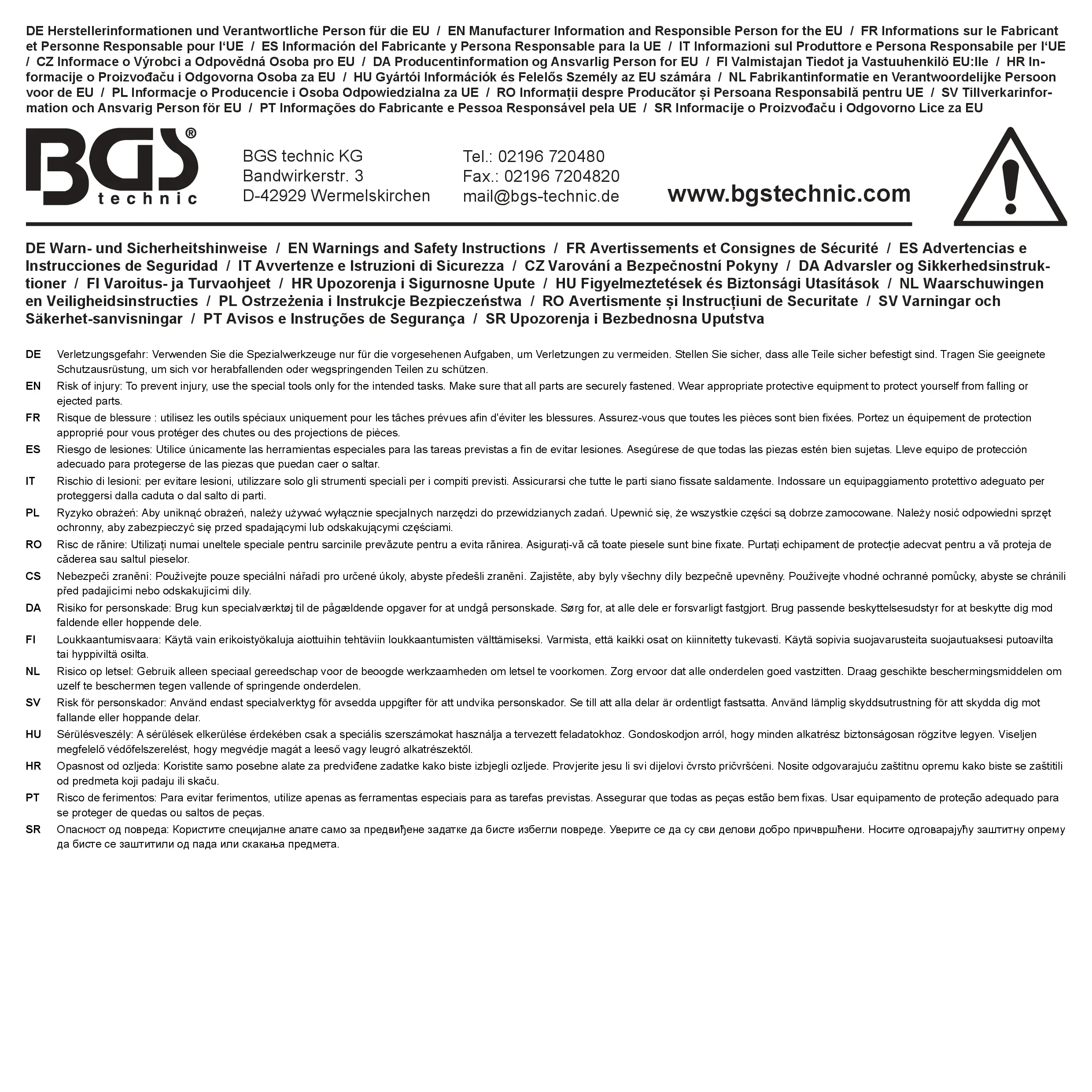 BGS Naben-Schlüssel | Zwölfkant | für IVECO Lkw's & SAF / BPW Anhänger
