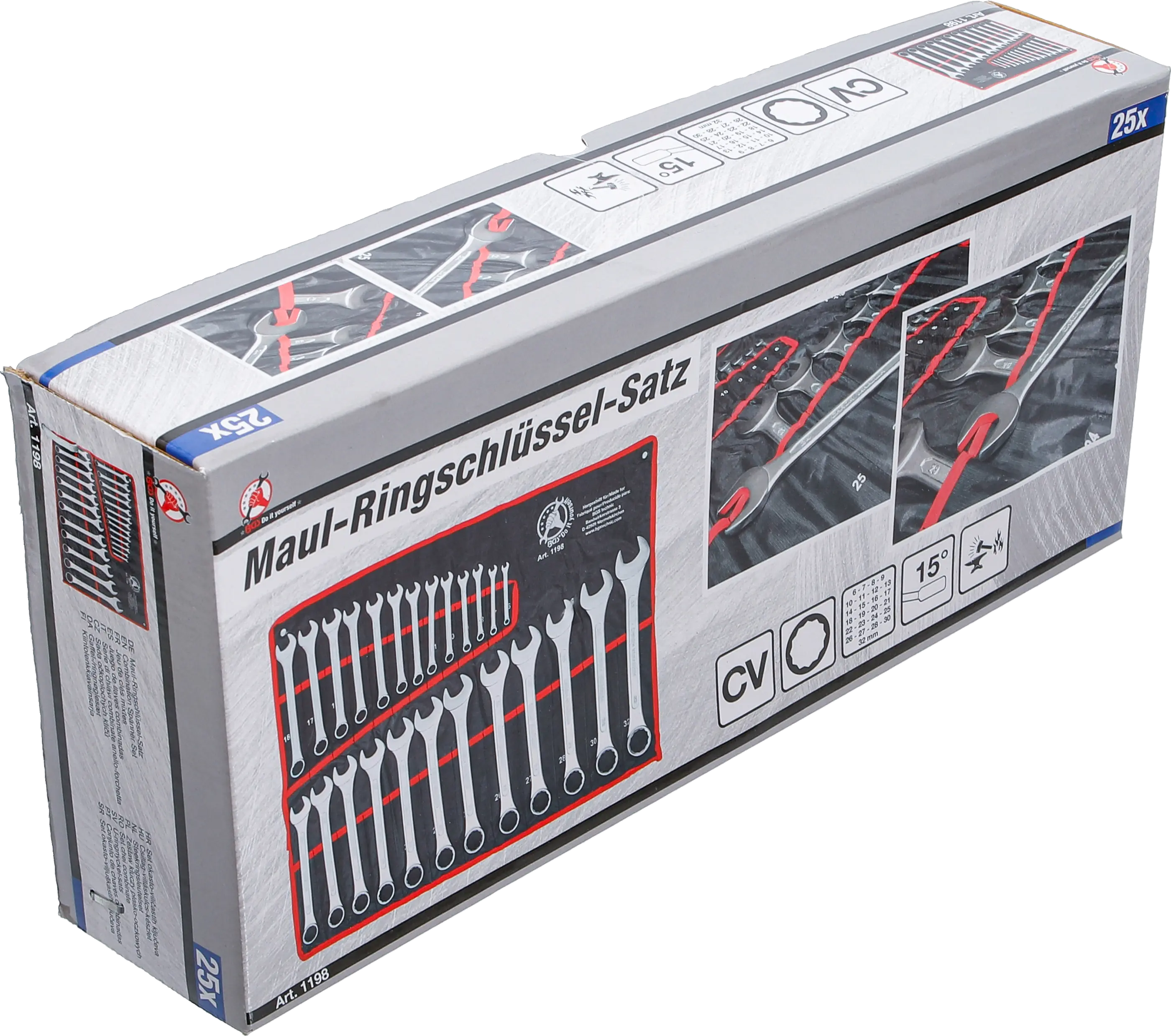 BGS Steekringsleutelset 6 - 32 mm 25 delig