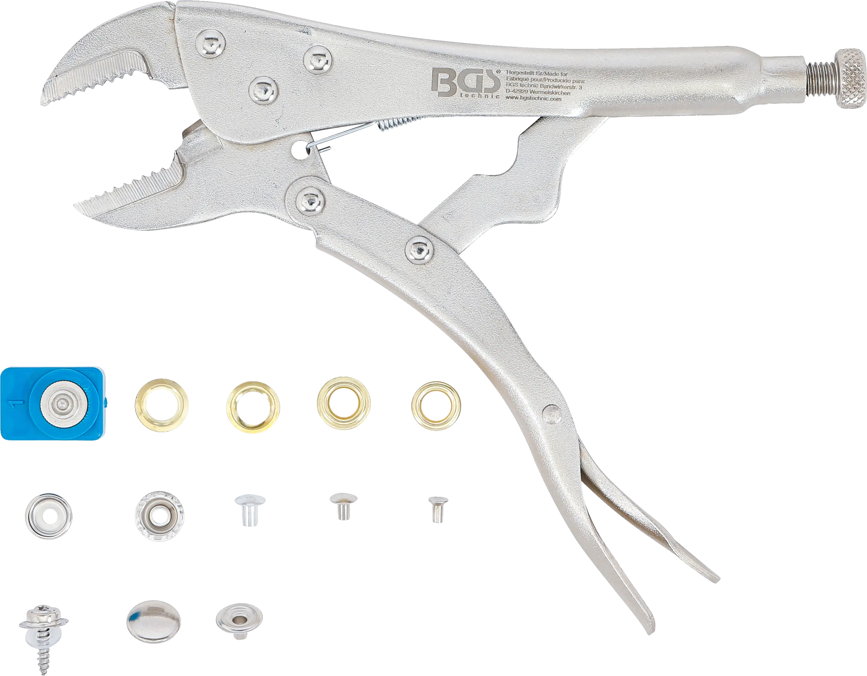 【Rosen Kreuz】EYELET EDGE Set-Up BGS technic | Eyelet and Snap Fastener Assortment | 275 pcs