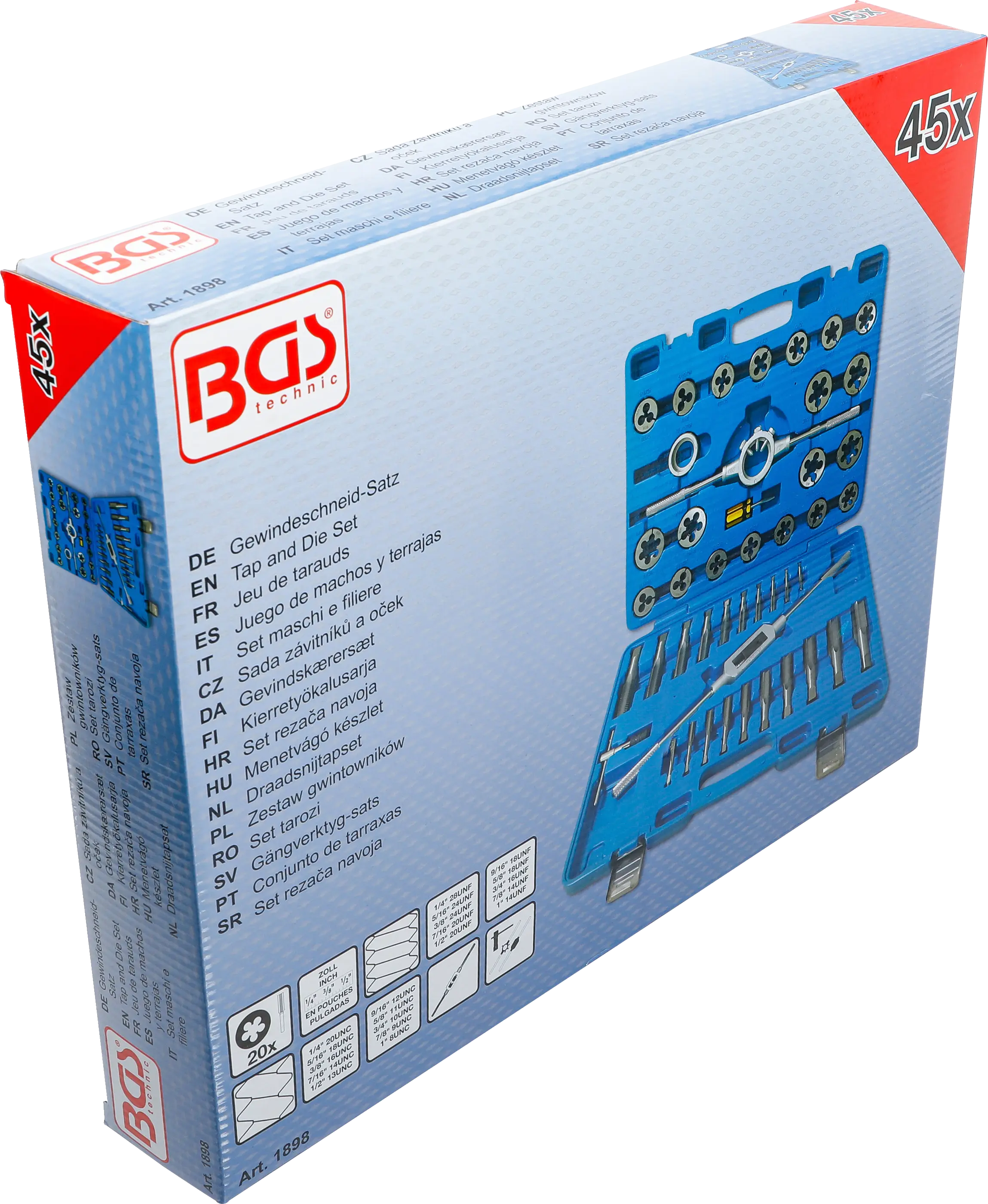 BGS technic | Tap and Die Set | Inch Sizes | 1/4